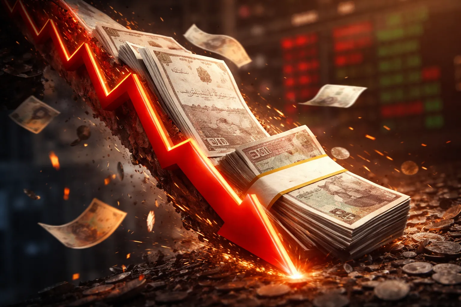 تسارع هبوط عوائد أدوات الدين المصرية بعد خفض الفائدة 100 نقطة